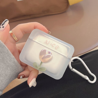 wenose 唯诺思 苹果系列airpods pro保护套无线蓝牙耳机套防滑创意防摔壳收纳盒立体花朵 airPods Pro/Pro2通用