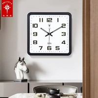 POLARIS 北极星 钟表客厅日历挂钟家用万年历时尚现代时钟简约创意石英钟
