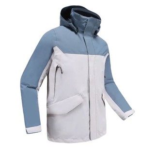 DECATHLON 迪卡侬 SAILING 300 男子冲锋衣 8771497 白蓝拼色 L