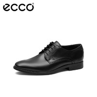 爱步（ECCO）男鞋皮鞋男商务简约牛皮德比鞋 墨本621634 黑色41 黑色62163450839