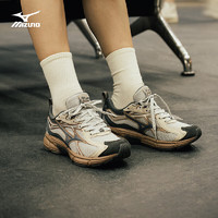 美津浓（MIZUNO）【SPEED 10S】男女运动跑步鞋  速人鞋 复古透气缓震跑鞋 44码 02/冷灰/牡蛎灰