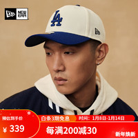 NEW ERA 纽亦华 MLB棒球帽NY复古拼色硬顶弯檐潮帽940 60428427-蓝色