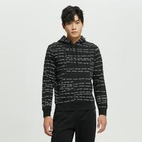 卡尔文·克莱恩 Calvin Klein CK运动春秋男士经典时尚通身字母满印舒适连帽套头卫衣4MF2W311