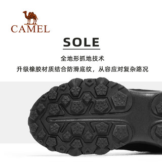 骆驼 CAMEL【远征】运动鞋男2023男士鞋子男款男鞋运动休闲鞋男 X13C303014，黑色，男 42