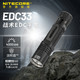 奈特科尔 edc33高性能4000流明泛光/聚光450米远射usb-c直充小型战术手电筒 EDC33