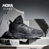 HOKA ONE ONE 男女款秋冬ANACAPA GTX中帮登山徒步鞋防水版耐磨减震支撑 黑色/黑色-男 42