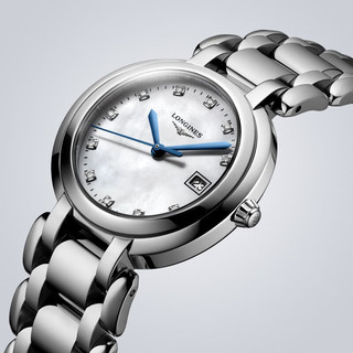 浪琴（LONGINES）瑞士手表 心月系列 石英钢带女表 新年  L81224876