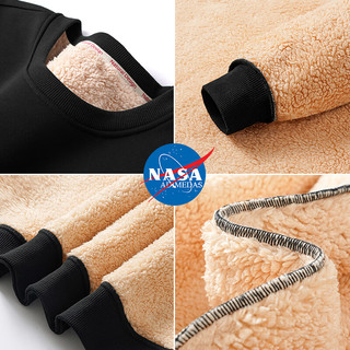 NASA ADIMEDAS 男士圆领羊羔绒卫衣