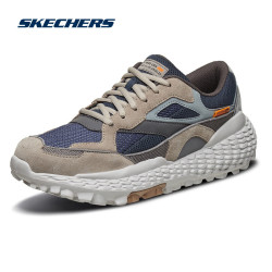skechers斯凯奇monster怪兽男鞋高帮绑带运动鞋复古拼接厚底城市休闲