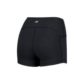 NEW BALANCE 运动裤24年女款舒适运动时尚修身跑步短裤WS41269 BK 2XL