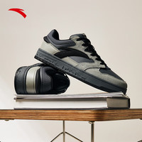 安踏（ANTA）街顽丨板鞋男女款潮流革面百搭运动休闲鞋子 【男款】花岗灰/男装灰/基础黑-4 35.5码