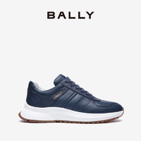 BALLY 巴利 24春夏男士蓝色皮革休闲运动鞋6306573 蓝色 39