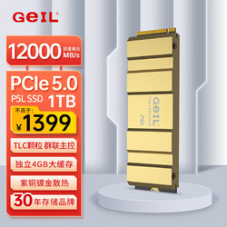 GeIL 金邦 1TB SSD固态硬盘 M.2接口(PCIe 5.0 x4)NVMe SSD游戏高性能版 高速12000MB/S P5L系列