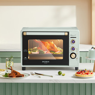 PETRUS 柏翠 PE3040烤箱2023新款小型家用烘焙专用发酵多功能大容量电烤箱
