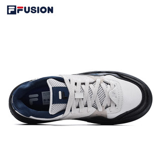 FILA FUSION斐乐潮牌女鞋潮流板鞋时尚百搭舒适休闲鞋厚底鞋BANK 风铃灰/魅影黑-Q-WP 38