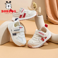 88VIP：BoBDoG 巴布豆 儿童运动鞋秋中小男童网面板鞋女宝宝小白鞋子DE871124