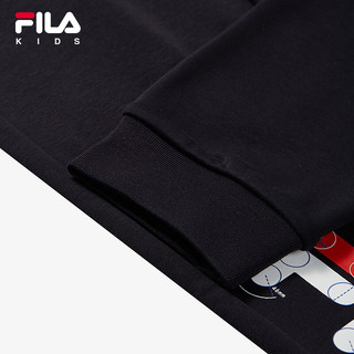 FILA 斐乐儿童服装2024春冬男中大童长裤针织长裤 传奇蓝-NV 130