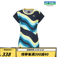 YONEX/尤尼克斯 20755EX 24SS大赛系列澳网 女款网球服 运动短袖T恤yy 海军靛蓝 M