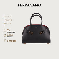 Salvatore Ferragamo Ferragamo）女士黑色Hug手提袋（小号）0767814