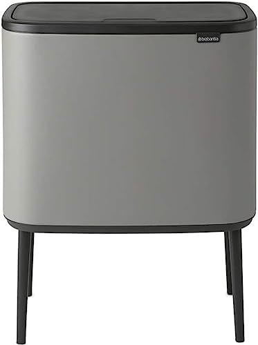 brabantia 柏宾士 Bo Touch 垃圾桶,11 + 23 升,矿物灰色
