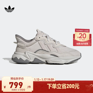 adidas阿迪达斯三叶草OZWEEGO女子经典运动复古老爹鞋IE9510 灰色 36(220mm)