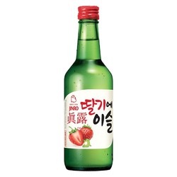 Jinro 真露 烧酒礼盒原味16.5°青葡萄西柚李子草莓13°360ml*5+酒具*2年货送礼