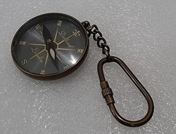 Generic 定向指南针,航海口袋指南针,夜光指南针,雕刻指南针,上面写着一条信息,指南针钥匙扣,