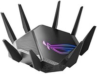 ASUS 华硕 ROG Rapture GT-AXE11000 三频 WiFi 6E 游戏路由器，新 6GHz 频段，WAN 聚合，2.5G 端口