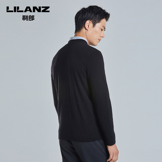 LILANZ 利郎 冬季100%绵羊毛衫半高圆领2023男士打底毛衣