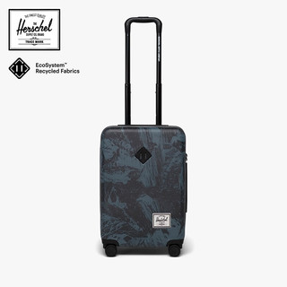 HerschelHeritage™ 系列旅行箱24英寸/28英寸拉杆轻音轮登机行李箱 钢蓝页岩印花 24英寸【托运箱，5-7天出行】