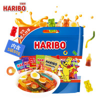 HARIBO 哈瑞宝 土耳其小熊水果果汁软糖 可乐葡萄多口味造型哄娃零食400g