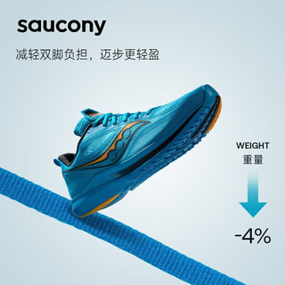 索康尼（SAUCONY）男鞋 24春菁华13跑鞋训练鞋缓震耐磨网面透气马拉松跑步鞋 菁华13/兰黄 42/8.5/265mm