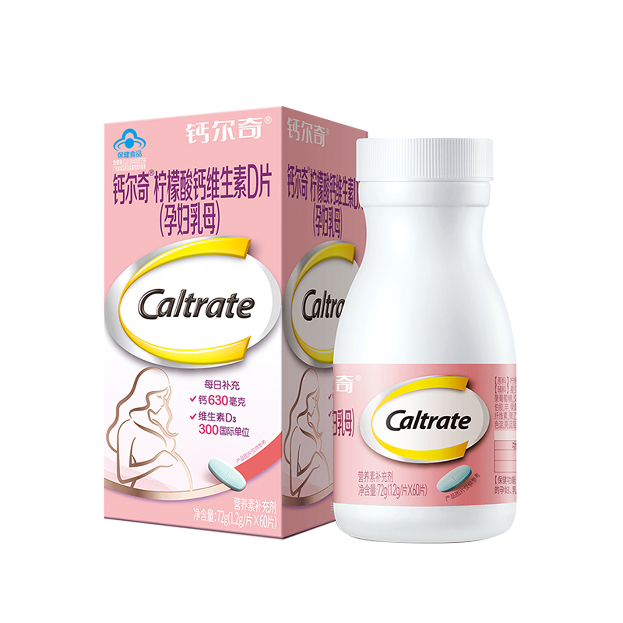 Caltrate 钙尔奇 孕妇柠檬酸钙片 60片