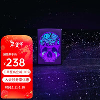ZIPPO打火机之宝煤油防风打火机 送男女友 涂鸦骷髅-夜光单机无油