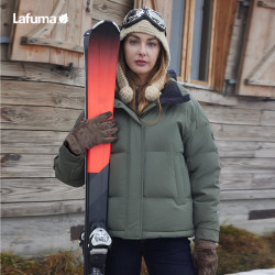 lafuma乐飞叶户外露营防泼水大鹅绒羽绒服情侣男女面包服防寒外套