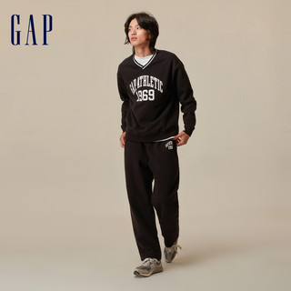 【断码优惠】Gap男女装秋冬碳素软磨抓绒保暖运动卫裤762424