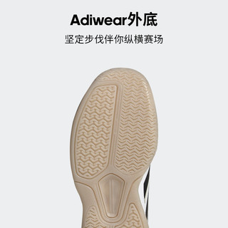 adidas阿迪达斯官方AvaFlash女子稳定减震防滑耐磨网面网球运动鞋 白色/黑色/黄绿色 36(220mm)