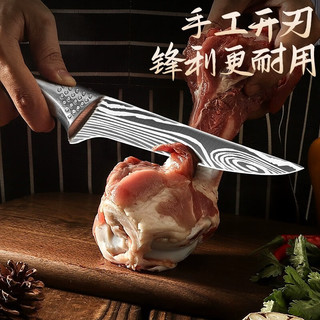 派莱斯（PLYS）商用剃骨刀分割杀猪放血刀具德国品质牛羊猪屠宰刀剥皮刀 全钢分割刀