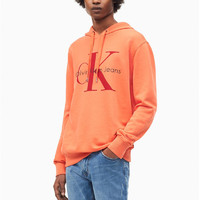 Calvin Klein/卡尔文克雷恩CK连帽衫纯色圆领长袖运动卫衣男集货