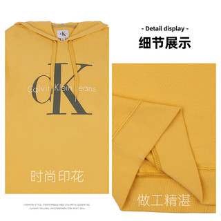 Calvin Klein/卡尔文克雷恩CK连帽衫纯色圆领长袖运动卫衣男集货