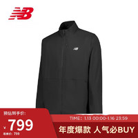 NEW BALANCE 24年夹克外套男 秋冬休闲运动户外跑步服MJ41062 BK XL