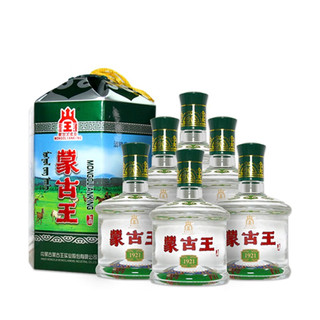 蒙古王 绿包 44%vol 浓香型白酒 500ml*6瓶 整箱装