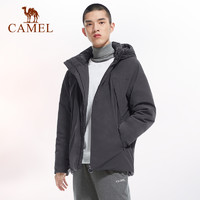 88VIP：CAMEL 骆驼 棉衣男士冬季2022新款棉服加厚保暖大衣防寒连帽运动外套男