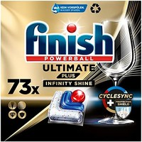 finish 亮碟 Ultimate Plus Infinity Shine 洗碗机洗涤剂 - 用于强化清洁、油脂溶解力和提升光泽 - 73 粒
