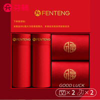 FENTENG 芬腾 透气男士内裤弹力四角裤宽松