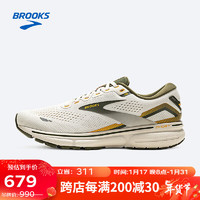 布鲁克斯（BROOKS）跑鞋男平衡长跑适用15幽灵 1103931D161 灰色/绿色/黄花菜 42 