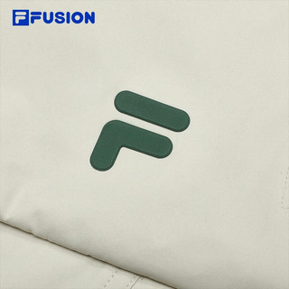 FILA FUSION斐乐潮牌男子针织连帽上衣时尚拼接卫衣 淀乳色-LK 180/100A/XL