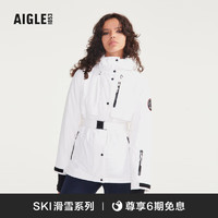 AIGLE【滑雪系列】艾高冬季GTX防风防雨保暖棉服外套女 粉白色 AP876 40(170/92A)