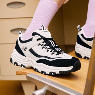 SKECHERS 斯凯奇 秋冬季时尚拼色老爹鞋百搭熊猫鞋舒适休闲鞋女款百搭