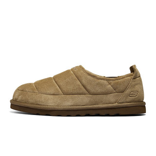 斯凯奇（Skechers）男子加绒保暖雪地靴一脚蹬鞋子205179 棕褐色/TAN 43.00 